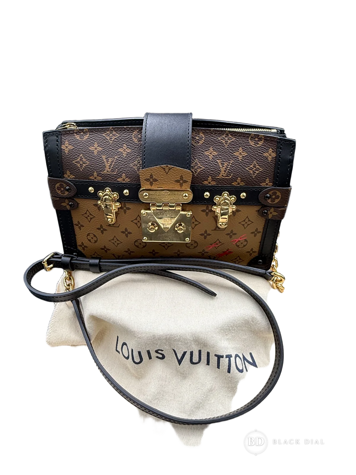 Louis Vuitton Monogram Reverse Trunk Clutch